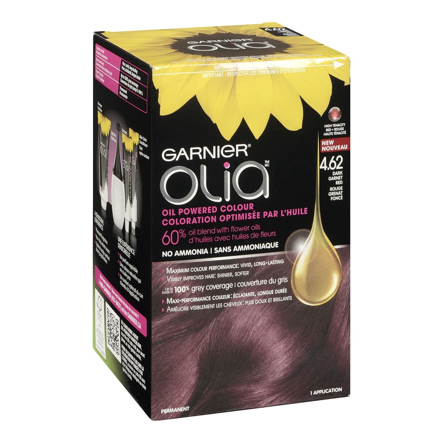 Garnier Olia Coloration Capillaire Permanente Optimisée par l'Huile Sans Ammoniaque