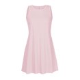 thumbnail image 4 of Penkiiy Robes d'Été pour Femmes Sans Manches Ligne A Robe de Plage Ample Décontractée Robe Débardeur Robe T-Shirt avec Poches G Rose, 4 of 4