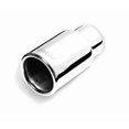 thumbnail image 1 of Gibson Exhaust Exhaust Tail Pipe Tip 500632 2-1/2 Inch Inlet; 3-1/2 Inch Outlet; Polished Stainless Steel; Round; Straight Cut; Rolled Edge; 12 Inch Length, 1 of 4