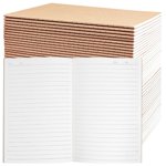 Paquet de 48 A5 Carnets Kraft en vrac, Cahiers de Journaux en papier doublé, 8.3x5.5in 60 Pages Composition Carnet de notes Voyage Journal Ensemble pour le travail, l'école, les étudiants, les enfants, cadeau, Offi