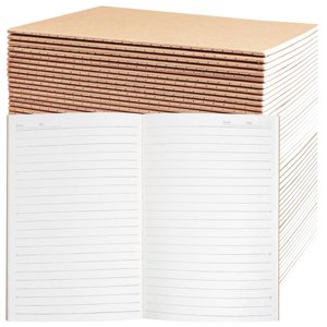 Paquet de 48 A5 Carnets Kraft en vrac, Cahiers de Journaux en papier doublé, 8.3x5.5in 60 Pages Composition Carnet de notes Voyage Journal Ensemble pour le travail, l'école, les étudiants, les enfants, cadeau, Offi