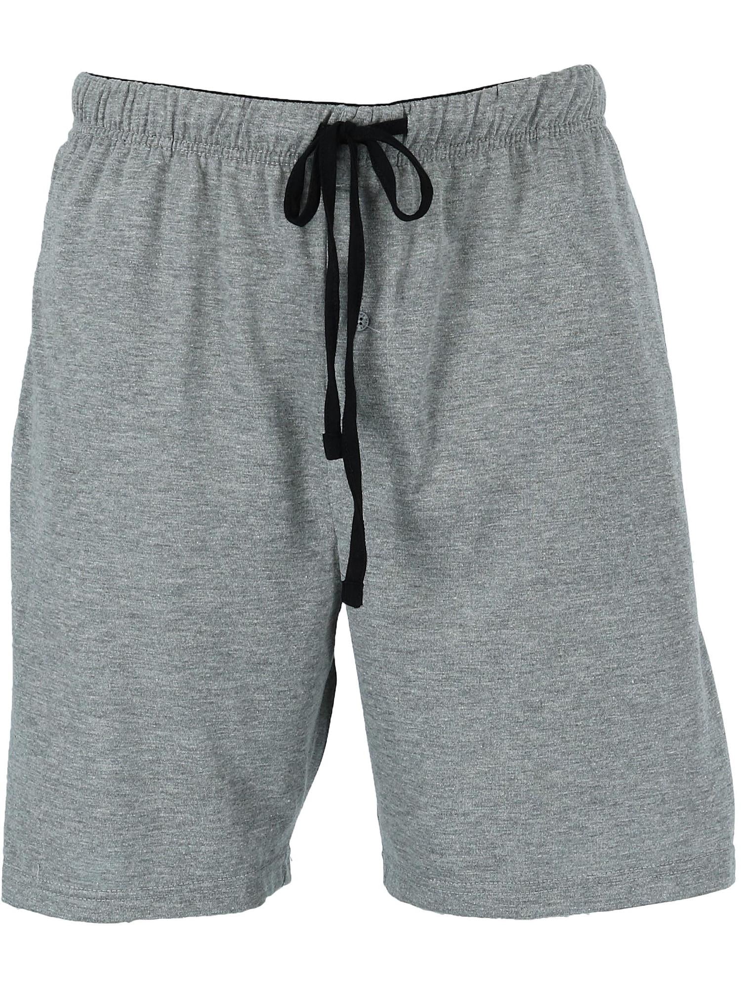 Hanes Short de Pyjama en Jersey de Coton à Braguette Boutonnée (Hommes)