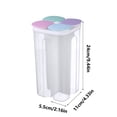 thumbnail image 4 of Binwennn Cereal Storage Set Top of Refrigerator Storage Cereal Sealed Jar With Compartment Storage Jar Home Kitchen Food Grade Storage Jar With Lid Compartment Transparent Food Storage Jar, 4 of 5