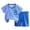 Blue, variant on felwors Toddler Baby Summer Clothes 2 Pieces Boys Girls Cute Graphic Short Sleeve Tops Shorts Outfits Soft Breathable Set, 3-9 Months, Coffee