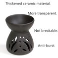 thumbnail image 4 of Beetoo Ceramic Aroma Diffuser, Black, Candle Light Source, Essential Oil Burner for Home Decor, 4 of 7