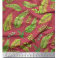 thumbnail image 1 of Soimoi Brown Rayon Fabric Palm Leaves Fabric Prints By Yard 42 Inch Wide, 1 of 3