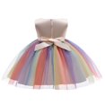 thumbnail image 4 of Robes Sans Manches à Sequins pour Bébé Fille Robe Princesse Arc-en-Ciel Robe de Soirée Tutu, 4 of 4