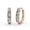 Rose Gold, variant on Cate & Chloe Bethany 18k White Gold Plated 15mm Hoop Earrings with Swarovski Crystals for Women