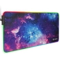 thumbnail image 1 of ENHANCE Extra Large LED Gaming Mouse Pad - Soft XXL Desk Mat with 7 RGB Colors, 3 Color Modes, Smart Control, Water Resistant High Speed Tracking Surface, 1 of 9