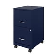 thumbnail image 2 of 18" 2 Drawer Mobile Smart Vertical File Cabinet, Navy, 2 of 4