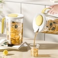 thumbnail image 2 of Yellow 2L Leakproof Water Kettle With Easy-Pour Spout Bpa-Free Plastic Pitcher For Iced Tea Infused Water Juice Storage #3uj9E, 2 of 6