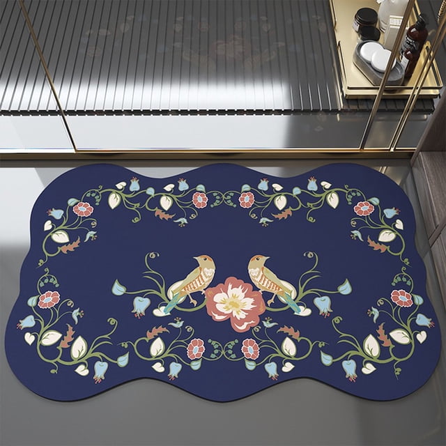MesaSe Dessin Animé Style Doux Tapis de Bain Antidérapant Absorbant Tapis de Bain pour l'Entrée Intérieure d'Entrée Extérieure