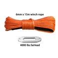 thumbnail image 1 of 6mm*15m With 4000lbs Fairlead ATV Winch Line,Off Road Rope,Synthetic Winch Rope 6mm,Boat Winch Cable,UTV Winch Accessaries ,Easy to Use, 1 of 5