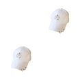 thumbnail image 1 of Transemion Classic Baseball Cap With Ring Decoration For Elegant Touch Ring Baseball Cotton Hat Match Style Quick-drying Beach Semi-ring White 2Set, 1 of 6