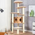 thumbnail image 3 of Costway 69" Modern Cat Tree Multi-layer Kitten Activity Tower w/ Removable Soft Mat, 3 of 10