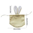 thumbnail image 3 of JilgTeok Ears Velvet Bags Easter Portable Bag Decor Bunny Drawstring Decorative Bag Candy Packing Bag Gift Bag with Bunny Ears Design for Cookie Snack Packing Easter Party Decorations, 3 of 6