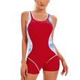 thumbnail image 1 of TIMIFIS Maillot de Bain une Pièce pour Femme Rouge, Débardeur Athlétique, Entraînement Sportif, Contrôle du Ventre, Amincissant, 1 of 6