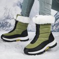 thumbnail image 4 of Chaussures pour Femmes Hiver Extérieur Neige Chaussures pour Femmes Peluche Épaisses Isolation Coton Imperméables Tourisme Rural Ski Chaussures Bottes d'Automne Femmes en Liquidation, 4 of 4
