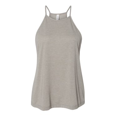 Bella Canvas - Women`s Flowy High-Neck Tank - 8809, XL, Heather Stone