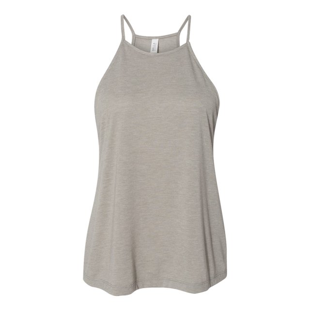 Bella Canvas - Women`s Flowy High-Neck Tank - 8809, S, Heather Stone