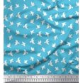 thumbnail image 1 of Soimoi Poly Georgette Fabric Artistic Bird Printed Craft Fabric by The Yard 42 Inch Wide, 1 of 3