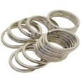 thumbnail image 4 of Abbracc Various Split Key Rings Keys Chain Bag Charms Clasp flat round circle clip 1 1, 4 of 9