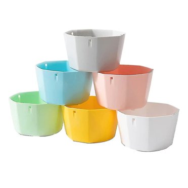 6 Pack 6 Inch Hanging Plant Pot Self Watering Hanging Planters Indoor Hanging Flower Pots Outdoor H [free Shipping]