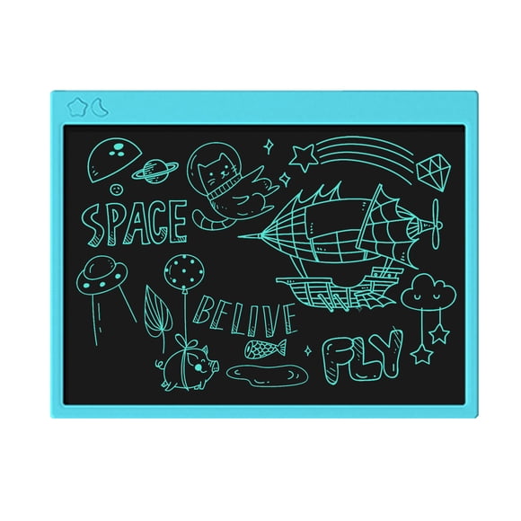 amdohai 16 Inch LCD Writing Tablet Single Color Screen Rechargeable Blue