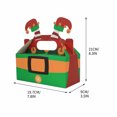thumbnail image 3 of Christmas Gift Box under $5! CQCYD Christmas Gift Box for Cookies and Cakes, 4-Piece Handheld Packaging Set, Holiday Treat Box, Festive Present Wrapping for Holiday Baking, 3 of 6