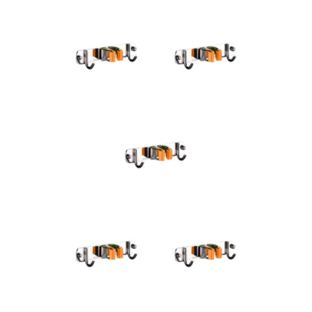 kurtrusly Stainless Steel Swab Holder - Corrosion-resistant And Rust Resistant Sturdy Making Fast Multifunctional Swab Holder orange 1 clamp and 2 hooks 5Set