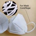thumbnail image 3 of Decodeary Bande d'Oreille Élastique 10 m-50 m Corde d'Oreille Suspendue Ronde Artisanat Couture Cordon Accessoire 3 mm Blanc 10 m 1 Ensemble, 3 of 6