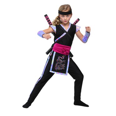 Rainbow Ninja Costume for Girls