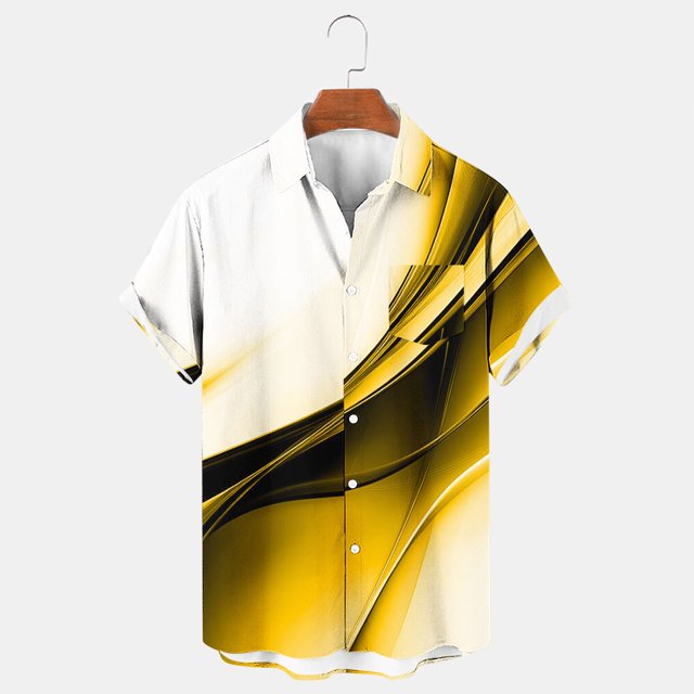 Styesk T-Shirts pour Hommes Col Rabattu Fluide Léger Manches Courtes Cardigan Boutonné Haut Chemise Manches Courtes Col Rabattu Haut Chemise