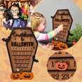 thumbnail image 3 of Décorations Décor d'Halloween, d'Automne,Calendrier d'Halloween à Rebours, Calendrier Cercueil d'Halloween, Calendrier à Blocs Mobiles, Calendrier des Arrivées, Décoration d'Halloween,Décorations d'Halloween Extérieur Intérieur, 3 of 3