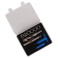 thumbnail image 3 of Kit de Réparation de Fil d'Acier à Grande Vitesse avec Boîte de Stockage Outils de Rethreading Automobile pour la Restauration des Fils Usés M20x2.5, 3 of 14