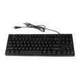 thumbnail image 2 of Clavier Mécanique, Clavier Filaire USB Ergonomique Touches Courbées Rétroéclairé 87 Touches pour PC, 2 of 7