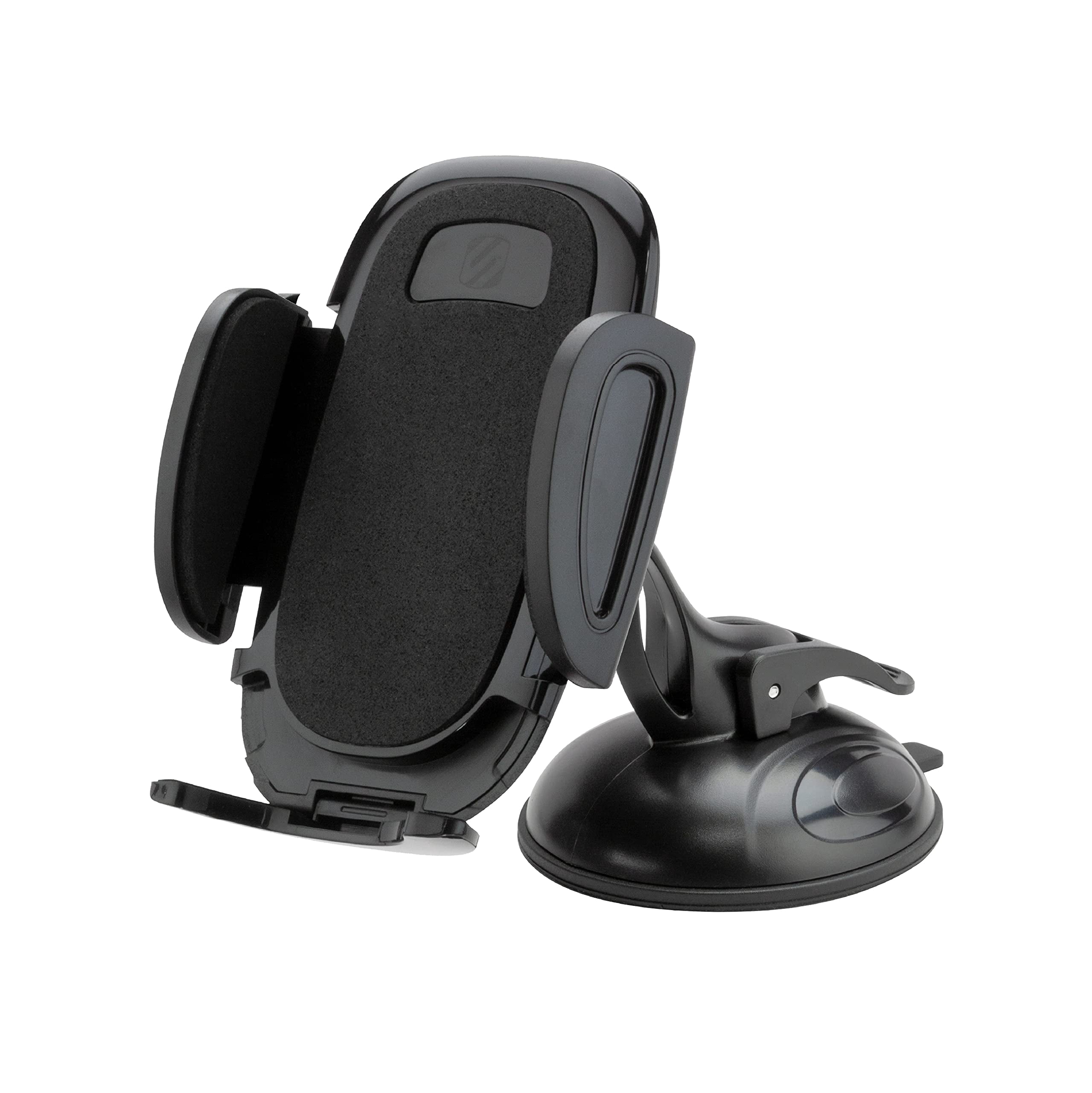 Scosche SUHWD-XCES0 Select Suction Cup Phone Mount Holder for Car with Adjustable Locking Lever, Quick-Release Button, Black