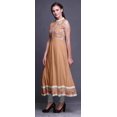 thumbnail image 3 of Bimba Robe Anarkali Fleurie Pêche Pâle pour Femmes Kurti Imprimé Ethnique Indien Longue Kurta Robe de Soirée Grande, 3 of 6