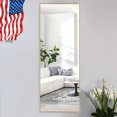 thumbnail image 1 of NeuType Full Length Floor Mirror Rectangular Gold 59"x16", 1 of 7