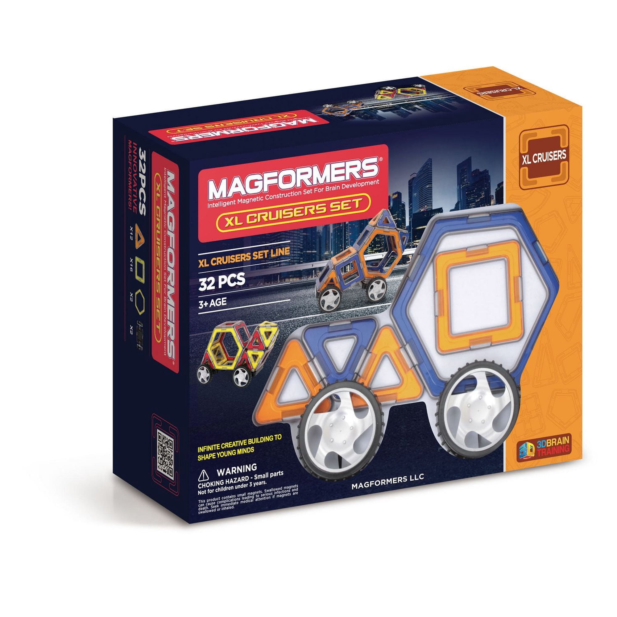 Magformers LLC Magformers XL Cruiser 32PC Construction Toy Set