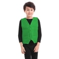 thumbnail image 1 of TOPTIE Kid Vest Volunteer Activity Waistcoat Party Costume Vests - GREEN, 1 of 8