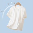 thumbnail image 1 of hengsof T-Shirt de Sport d'Été pour Filles en Soie Glacée Confortable et Respirant à Manches Courtes Col Rond Haut Évacuant l'Humidité T-Shirt de Sport, 1 of 6
