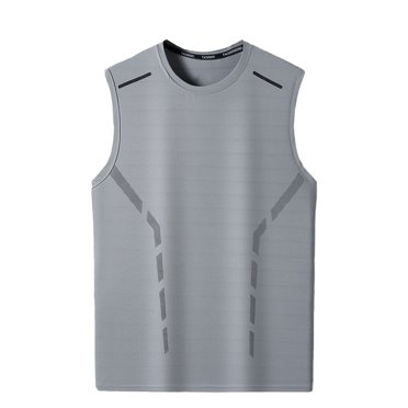 EOYWHK Big and Tall Tank Top for Men Compression Fit Quick Dry Breathable Casual Solid Color Sleeveless Gym Workout Shirts Blouse ,M-5XL