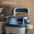 thumbnail image 4 of Potty Chair Commode Toilet, Drop Proof Foldable Backrest Portable Potty Chair Commode Toilet  for Pregnant Woman for Daily Life, 4 of 7