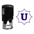 thumbnail image 1 of Printtoo Octagon Celtic Swirl Frame U Alphabet Monogram Initial Self Inking Rubber Stamp R-40 Office Stationary, 1 of 3