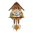 thumbnail image 1 of Birdeem Cuckoo Cuckoo Wall Clock Chime Alarm Clock Retro Clock Wooden Living Room Clock, 1 of 12
