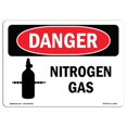 thumbnail image 1 of SignMission OS-DS-A-1218-L-2461 Panneau de Danger OSHA 12 x 18 Po. - Gaz Azote, 1 of 1