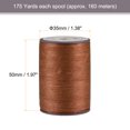 thumbnail image 2 of Unique Bargains Deep Brown Polyester Waxed Thread, 175 Yards, 2 of 5