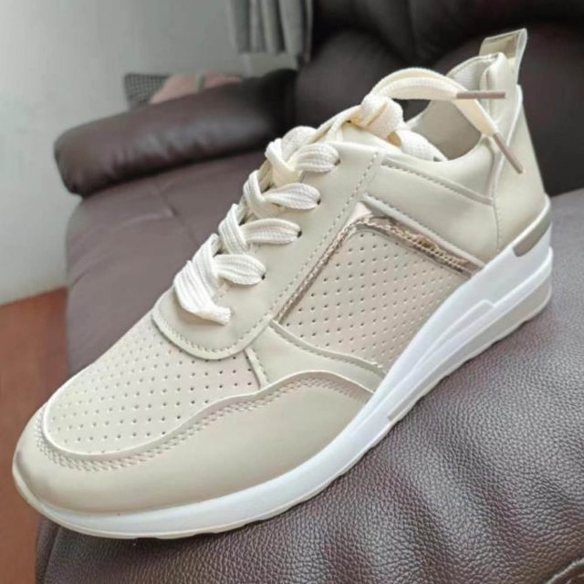 Babysbule Chaussures pour Femmes en Liquidation, Chaussures Plates-Formes Décontractées à Lacets à Talon Compensé à Paillettes Chaussures Simples Espadrilles Femmes