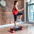 thumbnail image 4 of PRISP Adjustable Aerobic Stepper 78cm, 3 Levels (4''/6''/8'') Exercise Step Platform for Home Gym and Fitness Training, 4 of 8